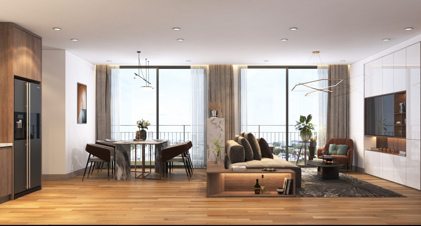 Phòng khách căn hộ Imperia Sky Park Nam Anh Khánh